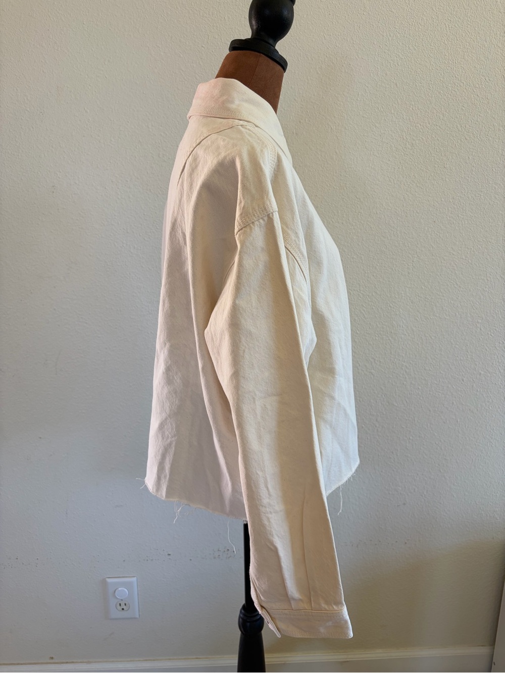 rag & bone Off-White Cream Collared Shirt - Picture 2 of 11